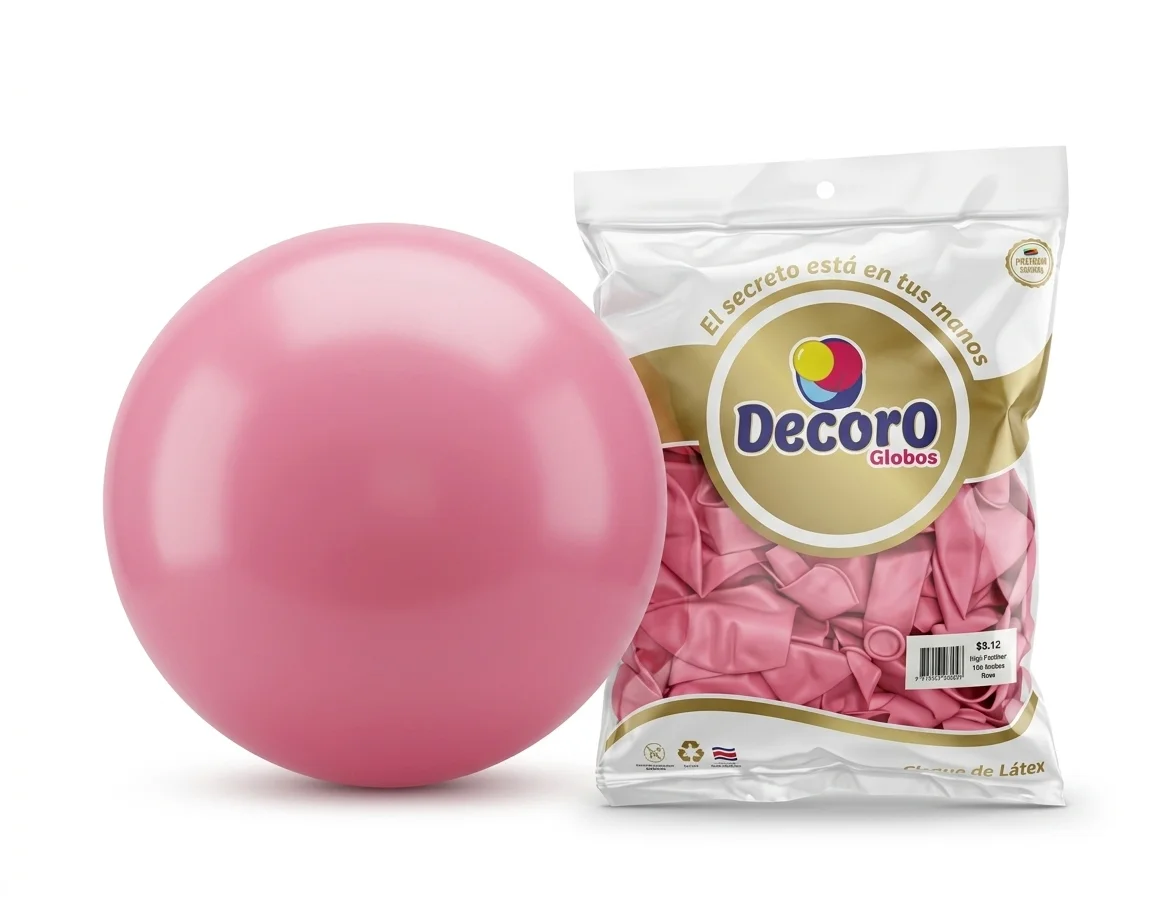 DECORO   ROSA 12"X50 PZA HIGH FASHION 3.2G