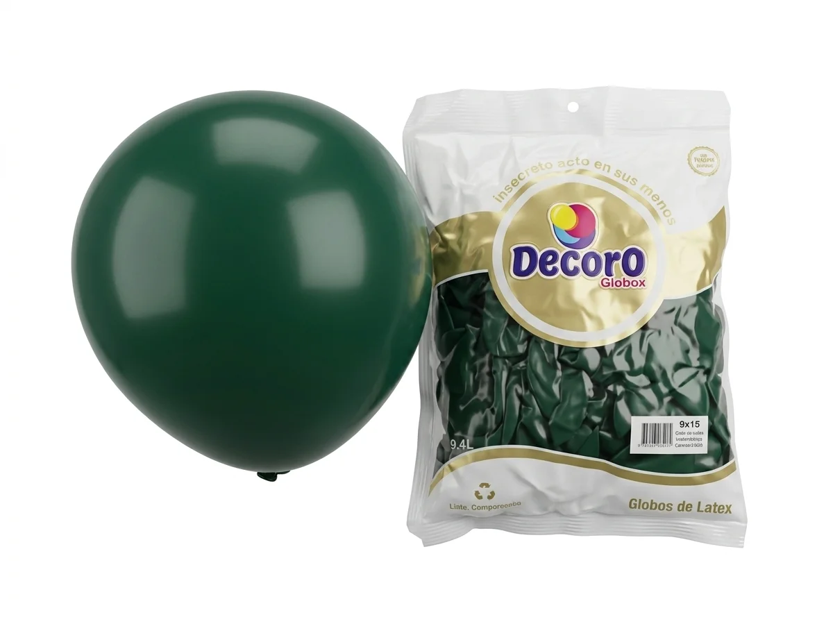 DECORO   VERDE ESMERALDA 12"X50 PZA HIGH FASHION 3.2G