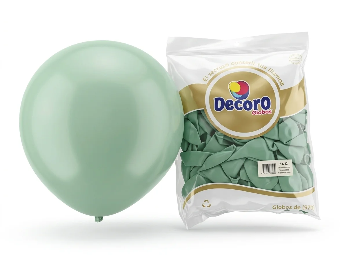 DECORO   VERDE NIEBLA 12"X100 PZA HIGH FASHION 2.8 GR