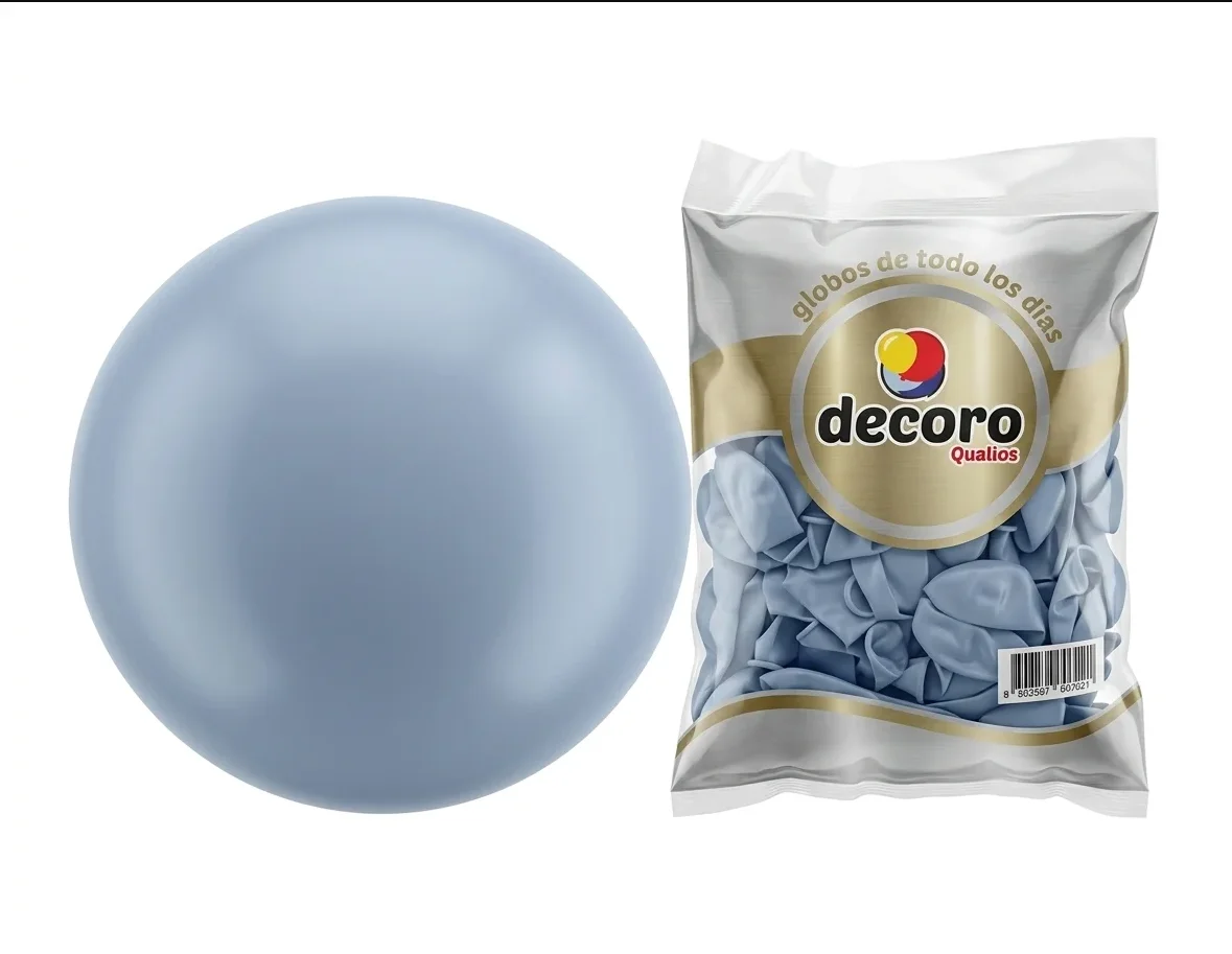 DECORO   AZUL PIEL 5"X100 PZA HIGH FASHION
