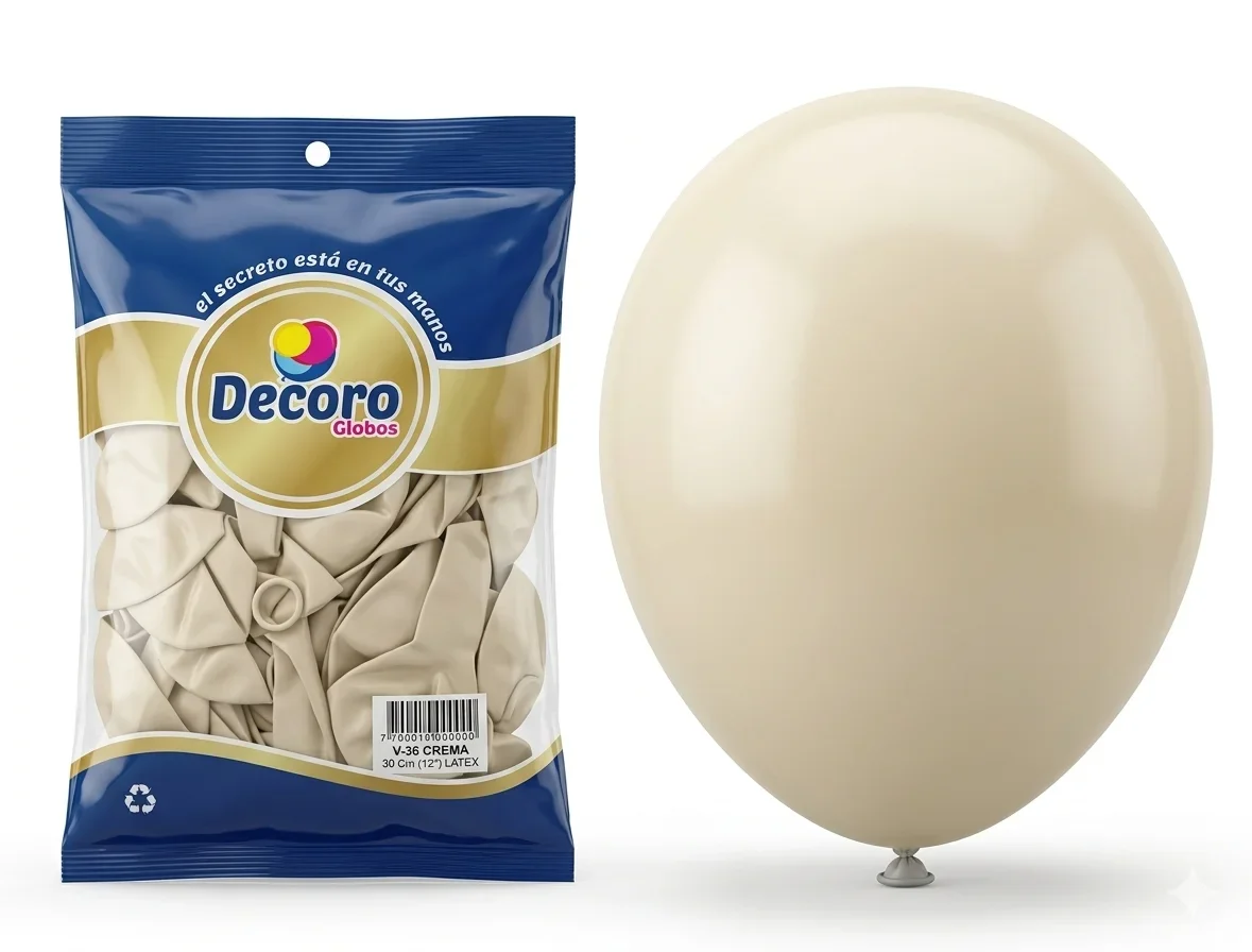 DECORO  F24-CREMA 5"X100 PZAS