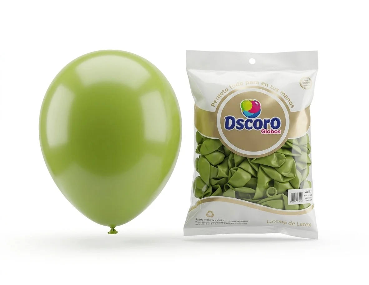DECORO   VERDE HOJA 5"X100 PZA HIGH FASHION